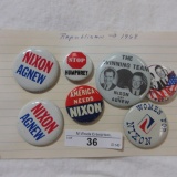 1968 Nixon buttons
