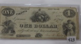 State of New York 1862 $1.00 Fredonia NY large note