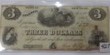 State of NY Fredonia NY $3 large note 1862 Promise note.