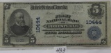 1913 $5 Natioanl Currency Forestville NY 1913