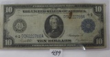 1914 Fed Res Note $10 blue seal