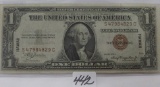 1935 Hawaii silver Cert. red seal