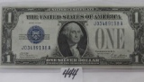 1928 $1 silver cert  blue seal