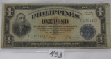 1 Philippines One Peso Commonwealth of the Philippines USA