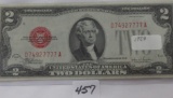 1928 $2 US Note red seal