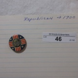 1900 political button