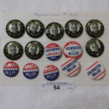 1964 political buttons15 buttons