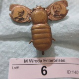 RARE bumble bee McKinley & Hobart political pin