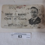 Timothy Mahoney Clerk Courts 1928