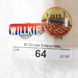 Mauretania / Willkie buttons