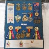 Jamestown and Saratoga Springs, NY Grand Lodge Badges, Ribbons, and Metals.