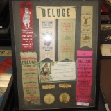 Deluge Engine Co. 1, Jamestown NY and BPO Elks Ribbons, Badges and Medals