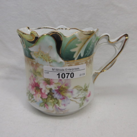 UM RS Prussia floral  shaving mug, folded poppy
