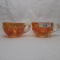 2 Mburg mari. Hobstar & Feather punch cups