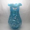 Fenton blue opal Poppy Show Vase