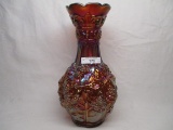 Imperial amber Loganberry vase.  Very nice!