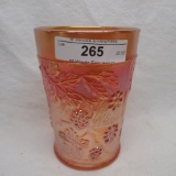 Fenton mari. Floral & Grape tumbler