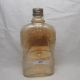 Golden wedding bottle w/ lid