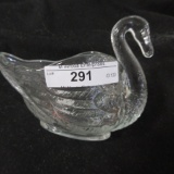 Imp. Crystal Swan Novelty dated 6-15-84 Final run