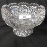 LARGE Crystal Zipper Heart rosebowl