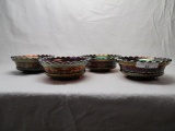 4 Nwood purple Peacock at Fountain berry bowls