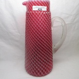 Buckeye Cranberry opalescent Reverse Swirl tankard