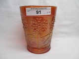 Fenton marigold Orange Tree Orchard tumbler