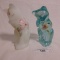 (2) Fenton Cat Figurines, HP