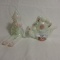 (2) Fenton White Pink Frost Clowns