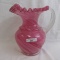LG Wright cranberry opal water pitcher