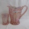 Imp Tiger Lily water pitcher adn tumbler