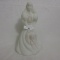 Fenton White Frost HP Doll Figurine