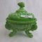 Imperial slag shell covered compote