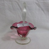 Fenton Cranberry Basket