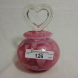 Fenton Cranberry Opal Hearts Perfume