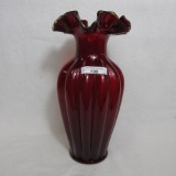 Fenton Large Ruby Vase