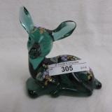 Fenton decorated fawn