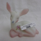 Fenton decorated fawn