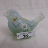 Fenton decorated song bird