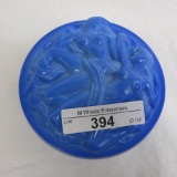 Czech blue malachite nuded powder box