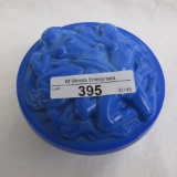 Czech blue malachite nuded powder box