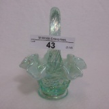 Fenton Green Opal Mini Basket