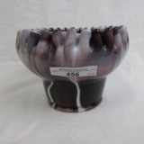 purple slag glass CRE bowl