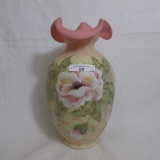 Fenton Burmese HP Vase #501 Limited Edition