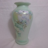 Fenton Lg Green HP Vase