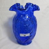 Fenton Cobalt Large Daffodil Vase