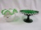 Fenton snow crest compote and em crest 3