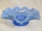 Fenton blue opal Heart & FLower bowl