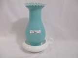 Fenton chamber lamp, turquoise