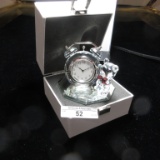 Swarovski crystal w/original box bear w/alarm clock-box 272